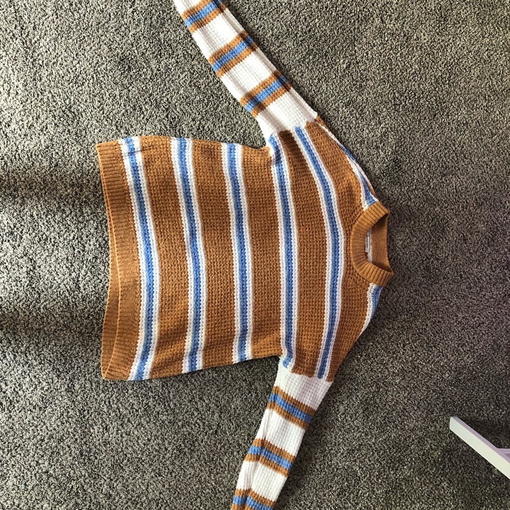 Women’s Striped Color Block American Eagle Sweater